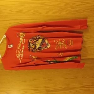 Ed Hardy long sleeved shirt XL